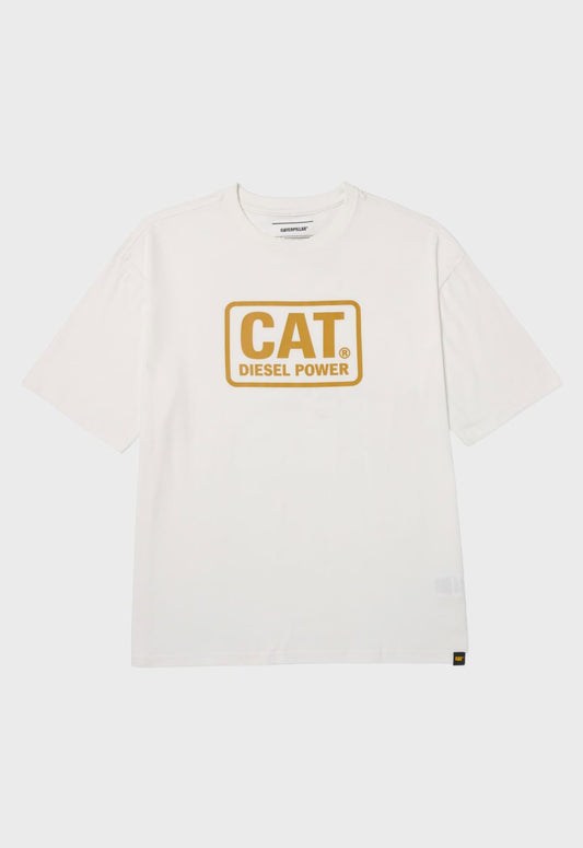 Relaxed Diesel Power Graphic Tee - Gardenia