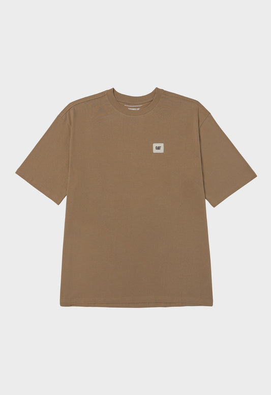 Relaxed Washed Label Tee - Hazelwood | CAT Workwear Australia