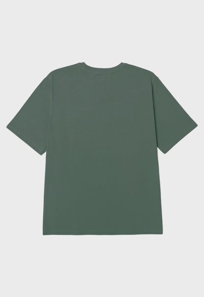 Solid Pocket Label Tee - Duck Green