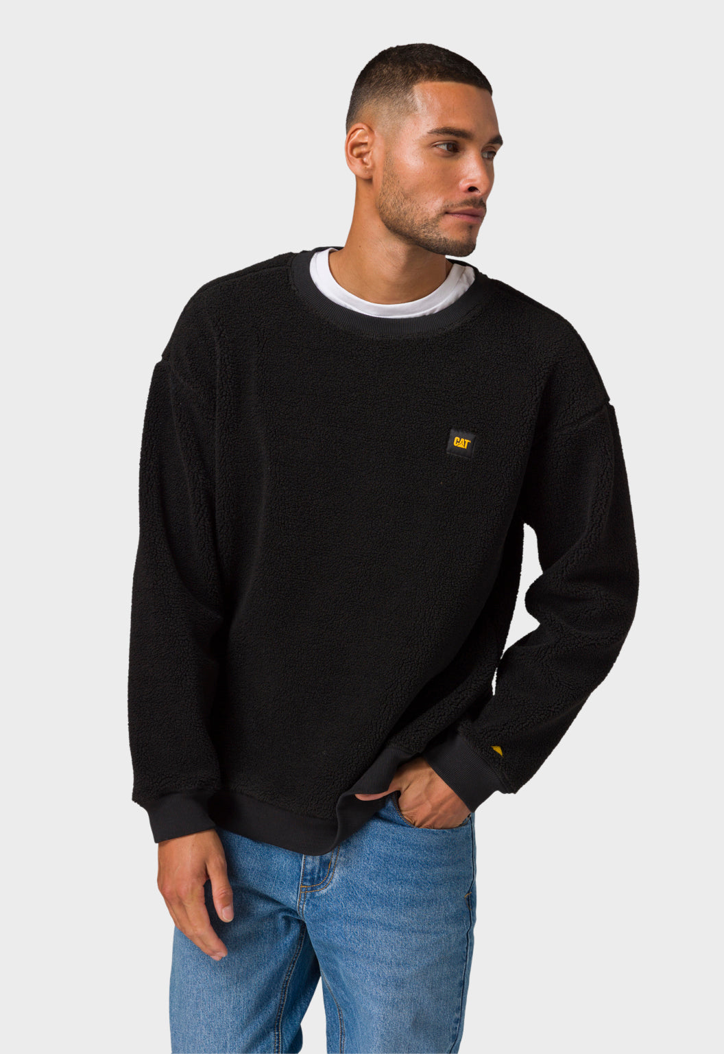 Sherpa Crewneck - Pitch Black