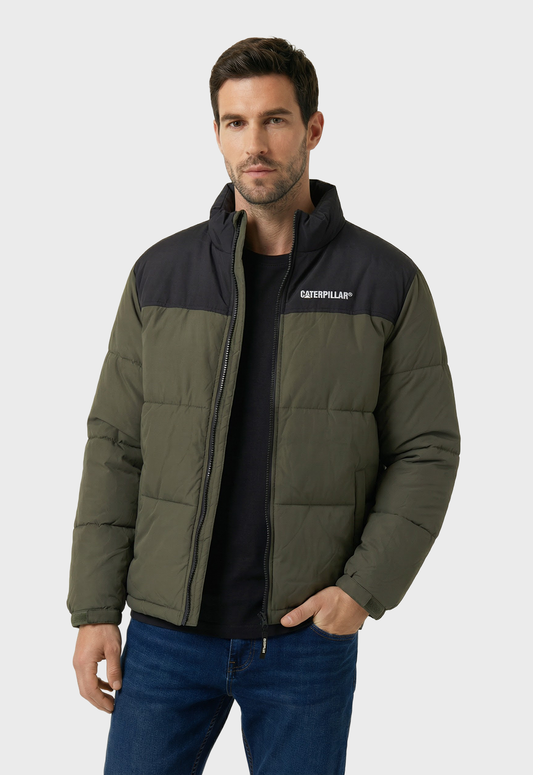 Heavy Weight Insulated Puffer Jacket - Olive Night