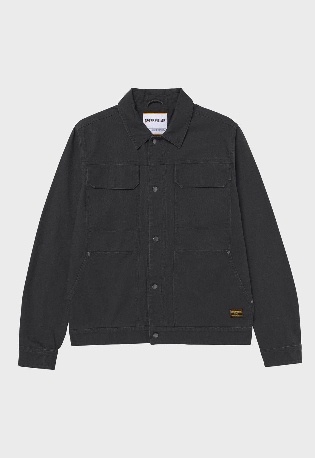 Canvas Flannel Lined Jacket - Washed Black