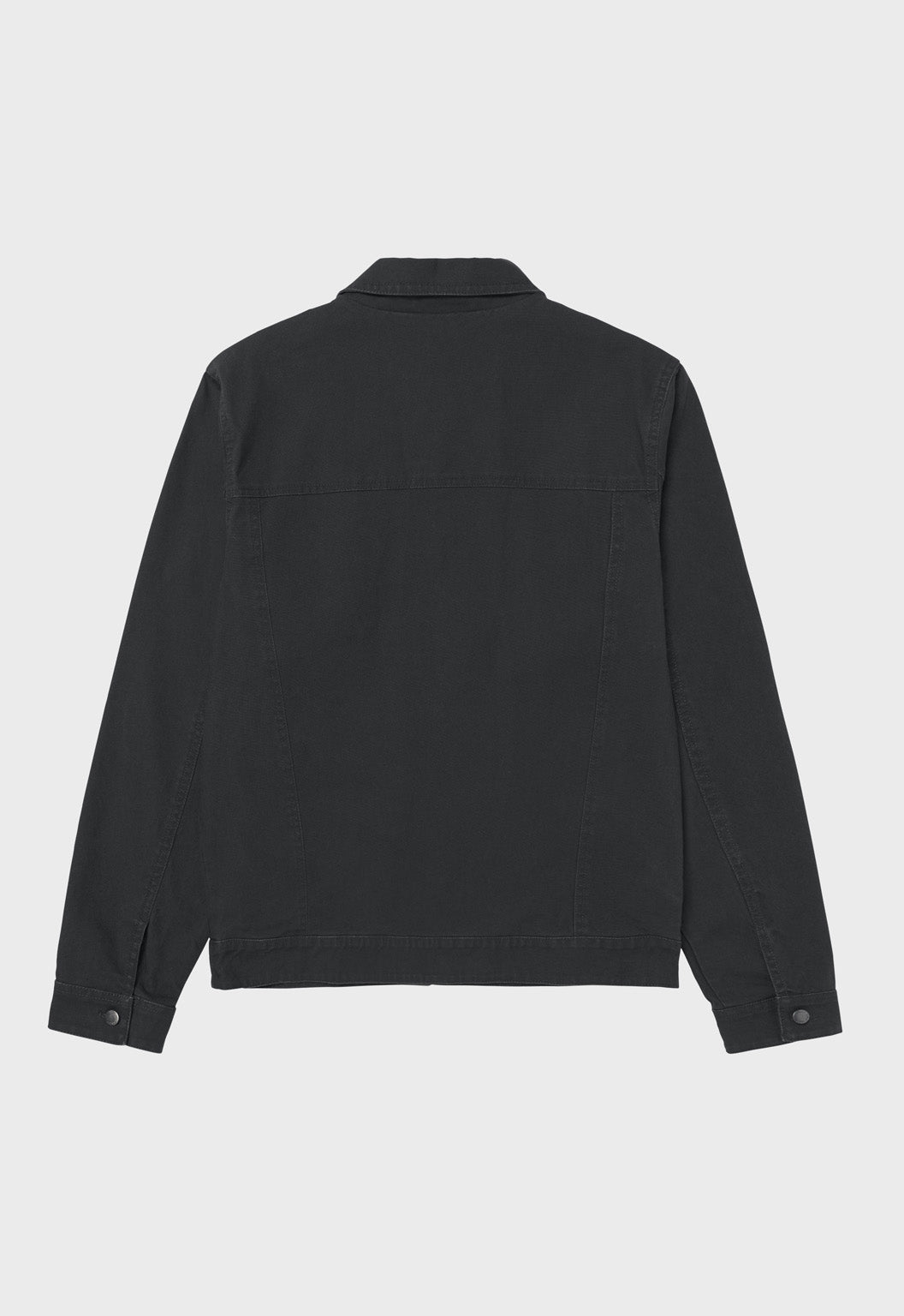 Canvas Flannel Lined Jacket - Washed Black