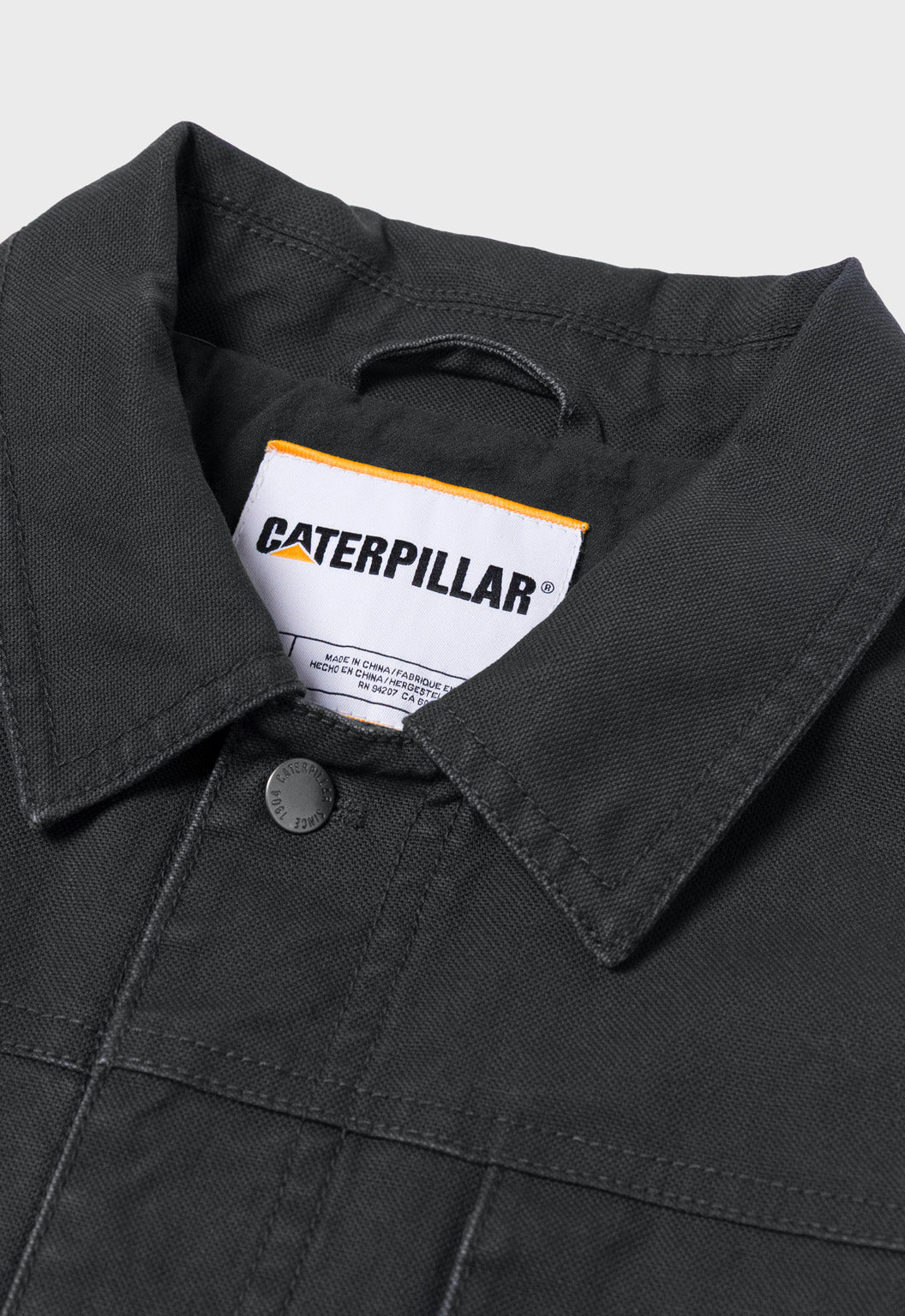 Canvas Flannel Lined Jacket - Washed Black