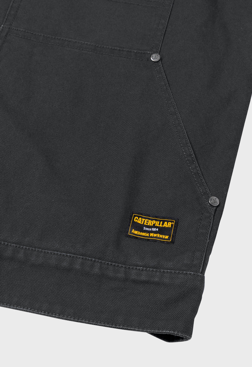 Canvas Flannel Lined Jacket - Washed Black