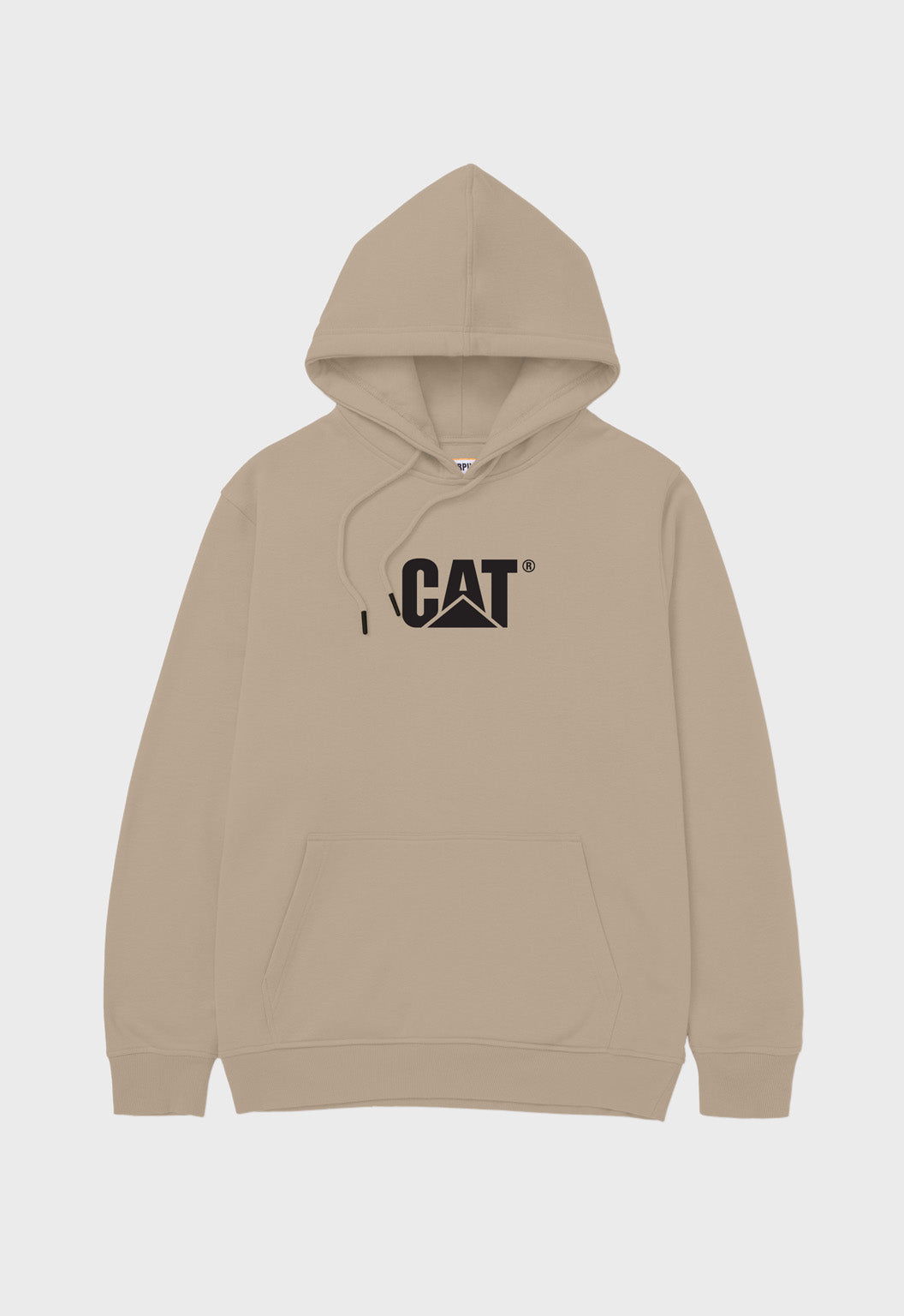 CAT Fleece Pullover Hoodie - Hummus/Black