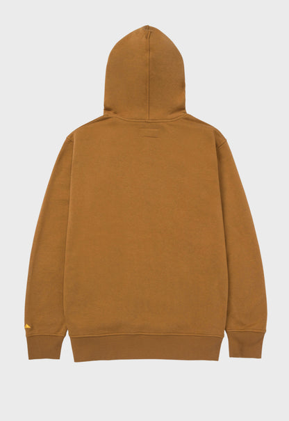 CAT Fleece Pullover Hoodie - Tawny Brown Tonal