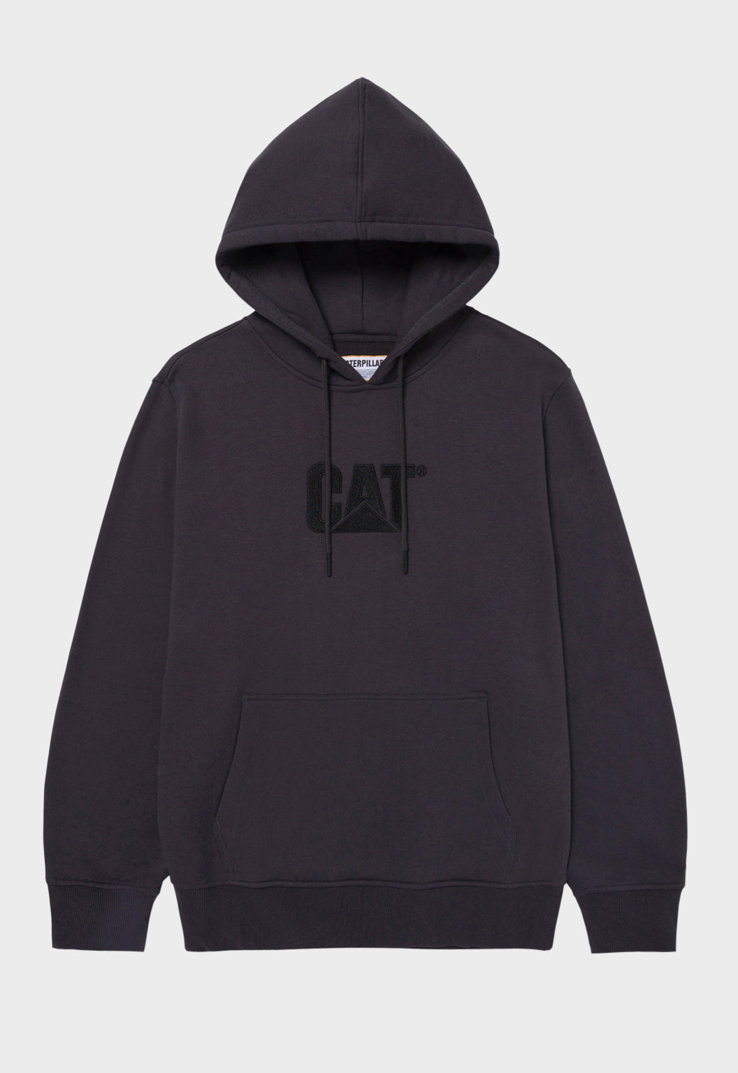 CAT Fleece Pullover Hoodie - Washed Black/Black