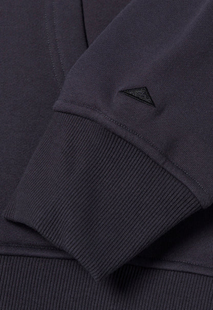 CAT Fleece Pullover Hoodie - Washed Black/Black