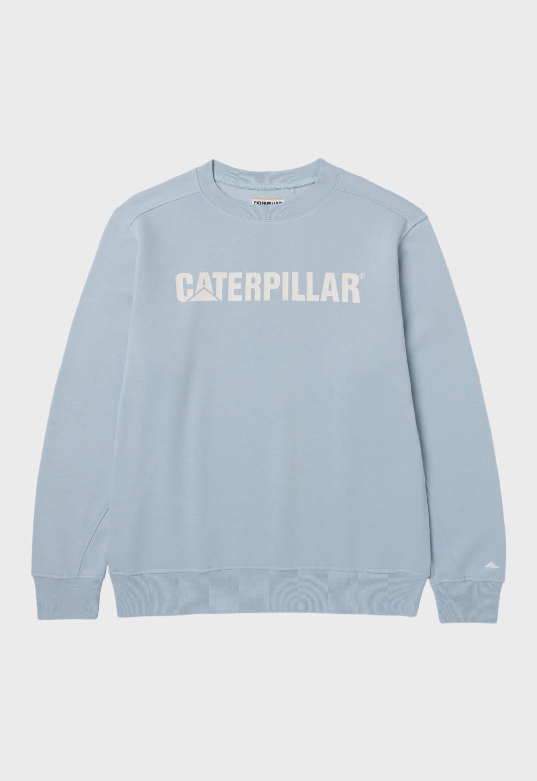 CAT Logo Crewneck Sweatshirt - Celestial Blue/Gardenia