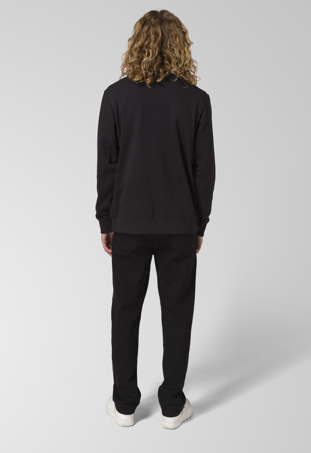 CAT Logo Crewneck Sweatshirt - Pitch Black/Yellow