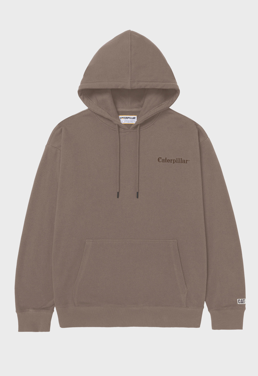 Relaxed French Terry Hoodie - Fossil