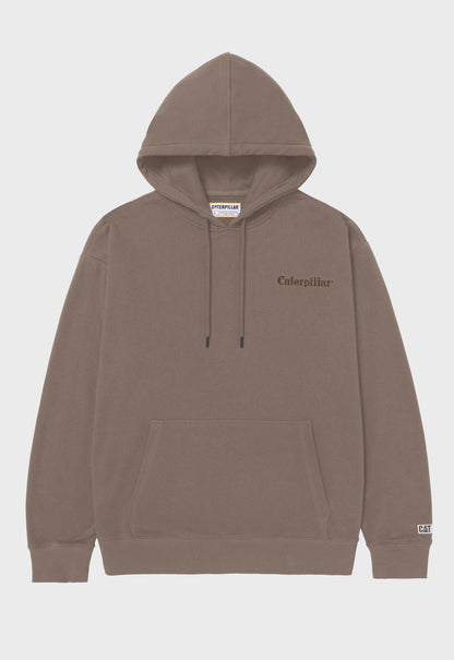 Relaxed French Terry Hoodie - Fossil