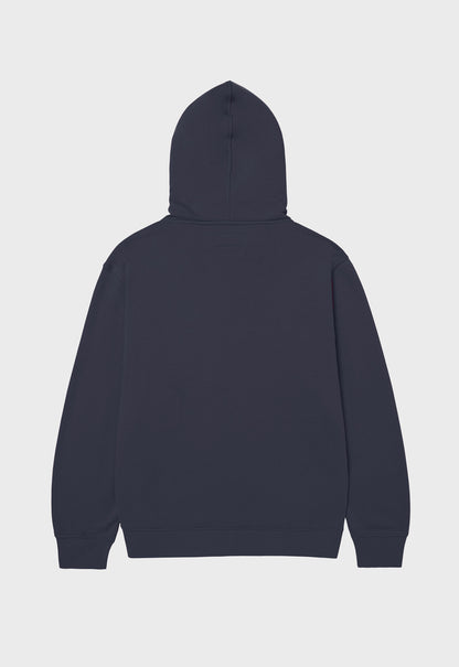 CAT Patch Fleece Full Zip Hoodie - Inkwell
