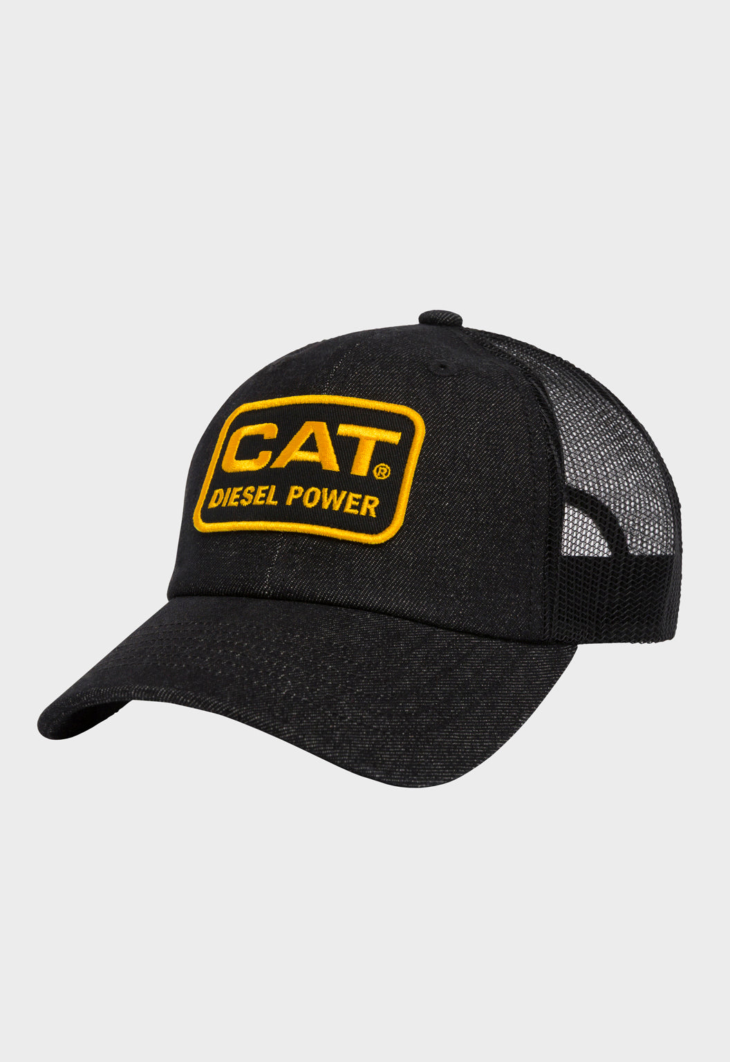 Denim Mesh Trucker Hat - Black Denim