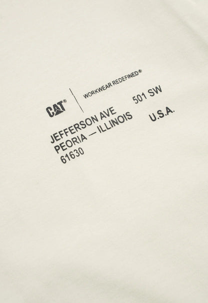 CAT 61630 T-Shirt - Bone
