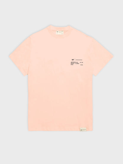 CAT 61630 T-Shirt - Cameo Rose