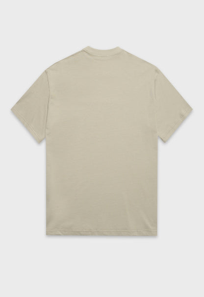 Embroidery Printed T-Shirt - Abbey Stone
