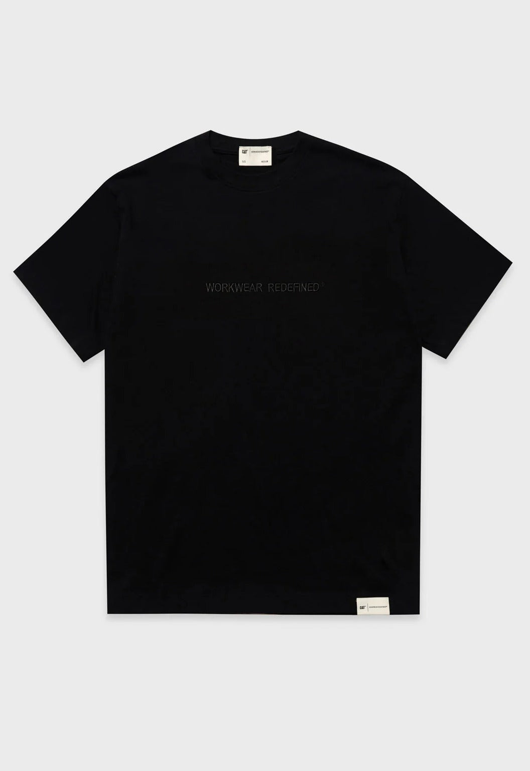 Embroidery Printed T-Shirt - Black