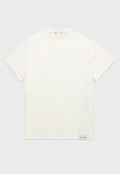 Embroidery Printed T-Shirt - Bone
