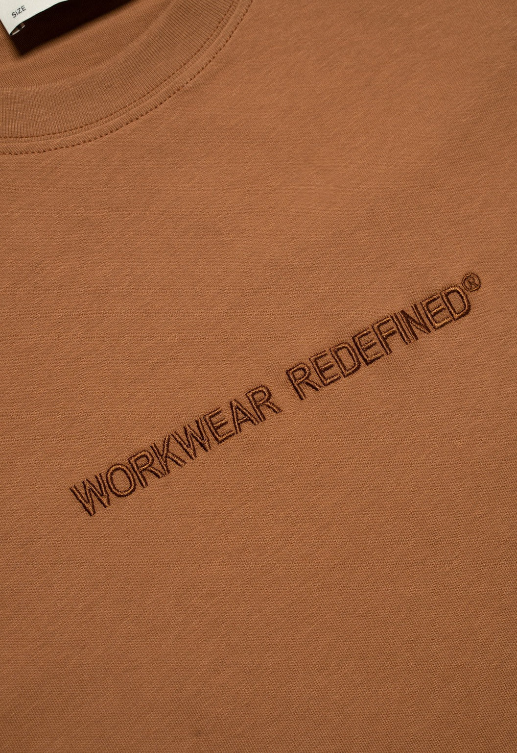 Embroidery Printed T-Shirt - Camel
