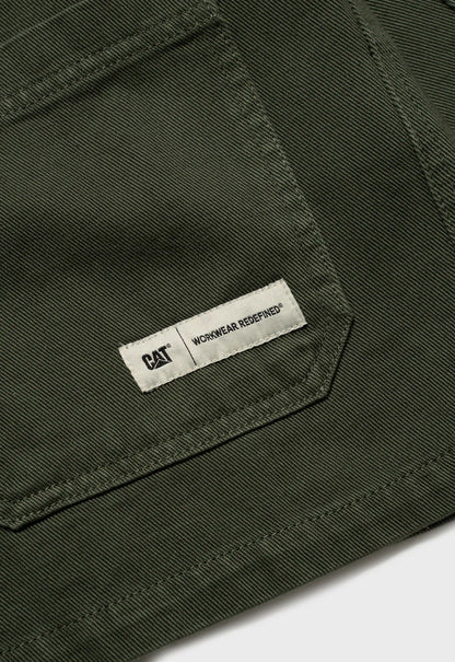 Printed Twill Overshirt - Beetle