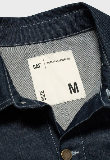 Denim Raw Overshirt - Raw Unwashed
