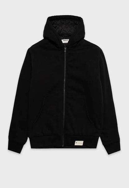 Padded Fleece Jacket - Black