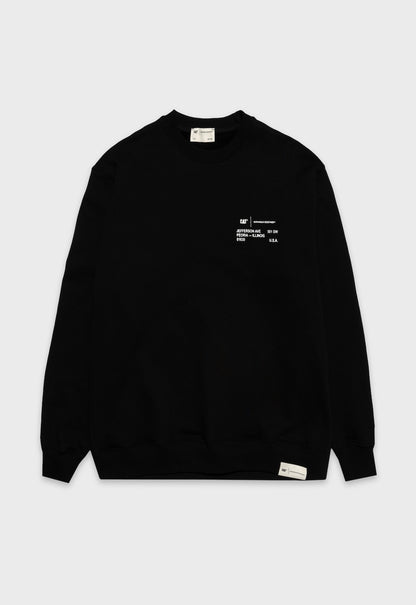 61630 Fleece Crewneck - Black