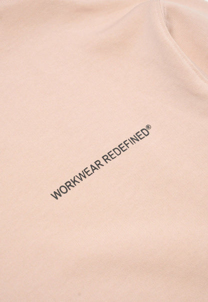 Redefined Print Fleece Crewneck - Cameo Rose