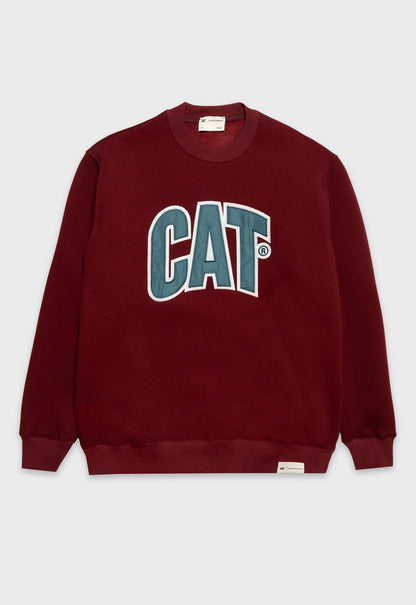 Logo Fleece Crewneck - Bordeaux