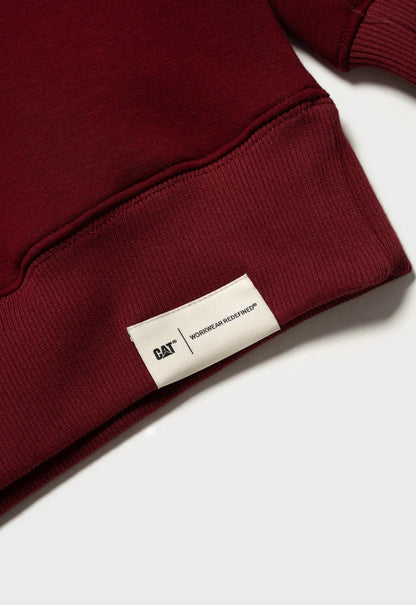 Logo Fleece Crewneck - Bordeaux