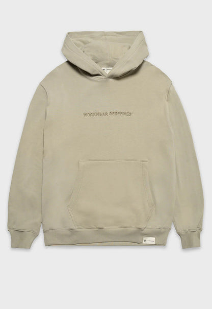 Redefined Embroidery Fleece Hoodie - Abbey Stone
