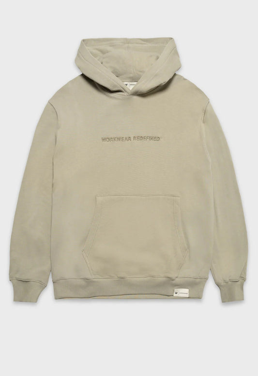 Redefined Embroidery Fleece Hoodie - Abbey Stone