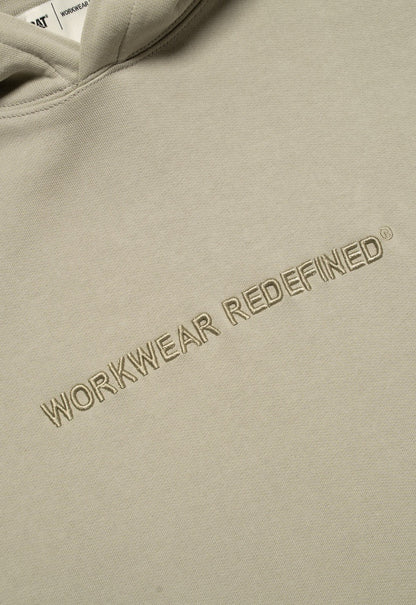 Redefined Embroidery Fleece Hoodie - Abbey Stone
