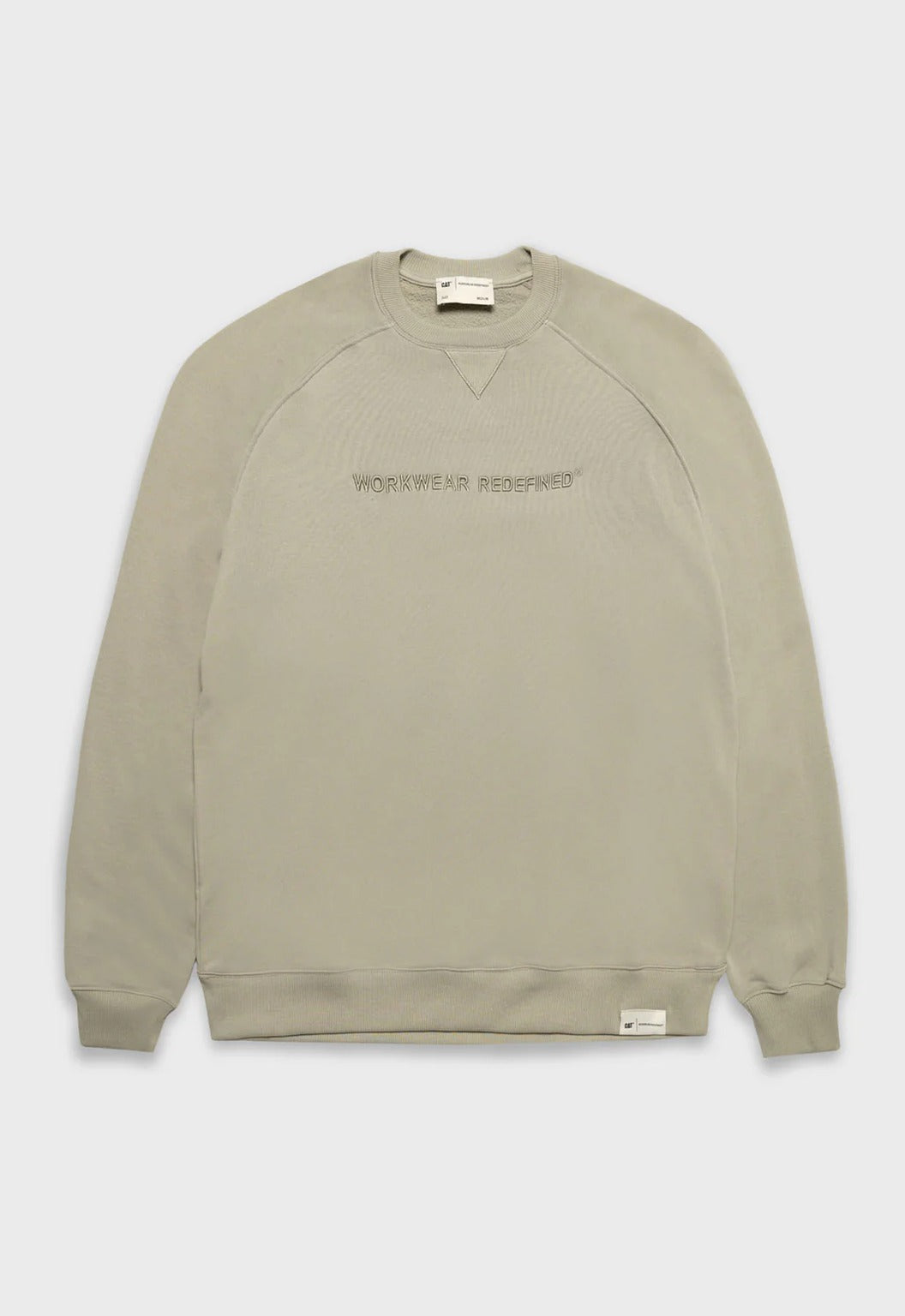Redefined Embroidery Fleece Crewneck - Abbey Stone