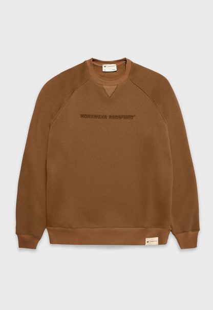 Redefined Embroidery Fleece Crewneck - Camel
