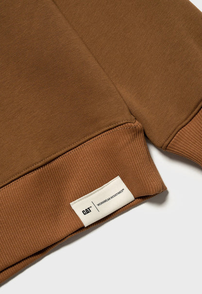 Redefined Embroidery Fleece Crewneck - Camel