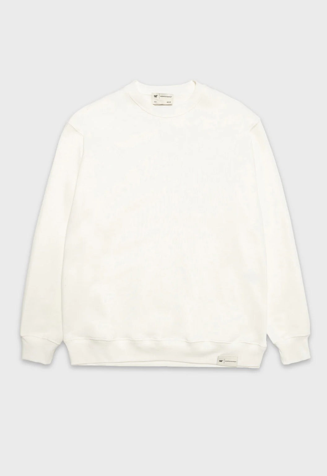 Label Fleece Crewneck - Bone
