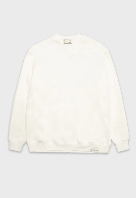 Label Fleece Crewneck - Bone