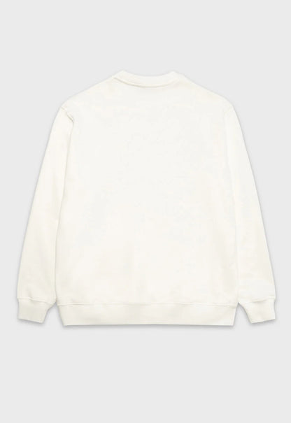 Label Fleece Crewneck - Bone