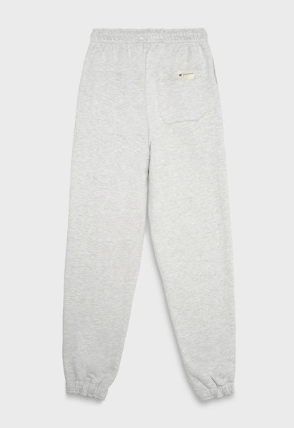 Label Fleece Pant - Heather Grey