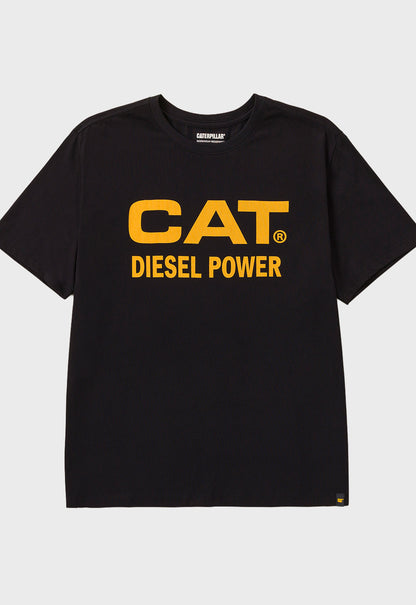 Short Sleeve Diesel Power Tee - Pitch Black