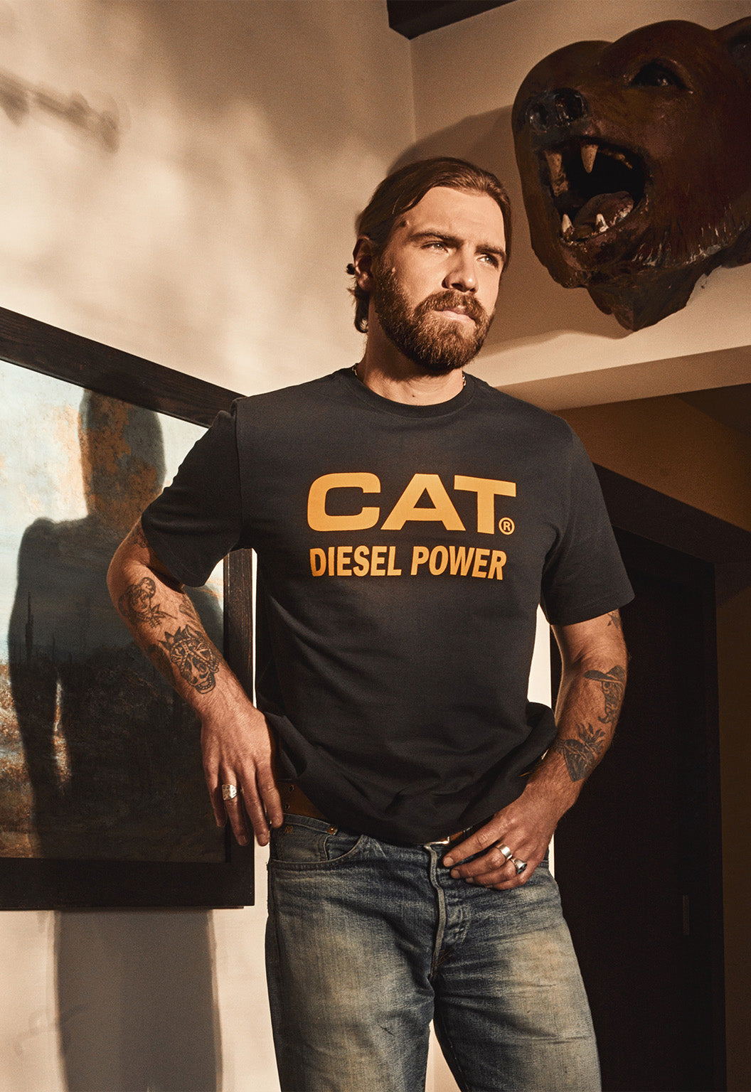 Short Sleeve Diesel Power Tee - Pitch Black