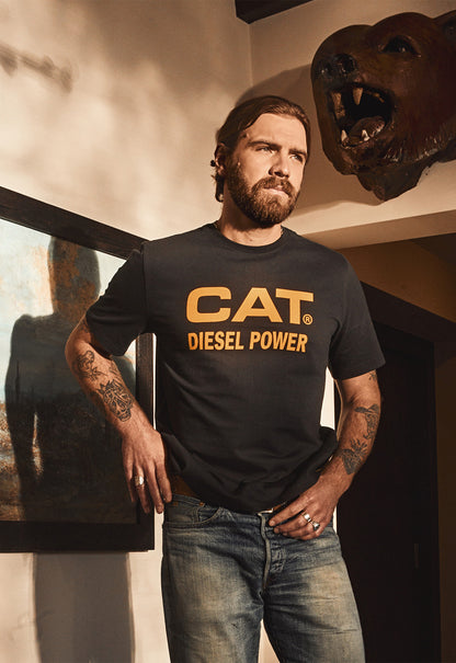Short Sleeve Diesel Power Tee - Pitch Black