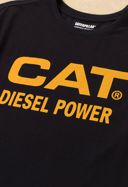 Short Sleeve Diesel Power Tee - Pitch Black