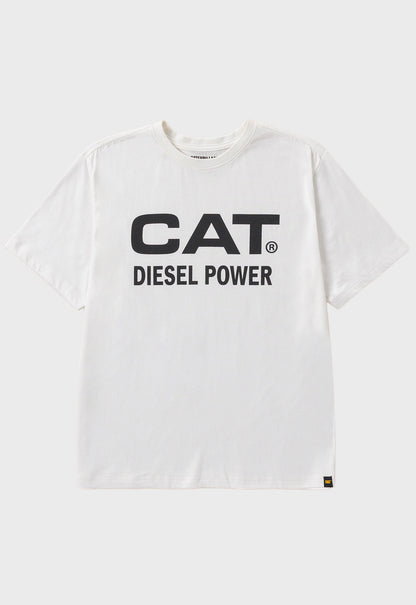 Short Sleeve Diesel Power Tee - Gardenia