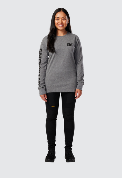 Womens LS Trademark Banner Tee