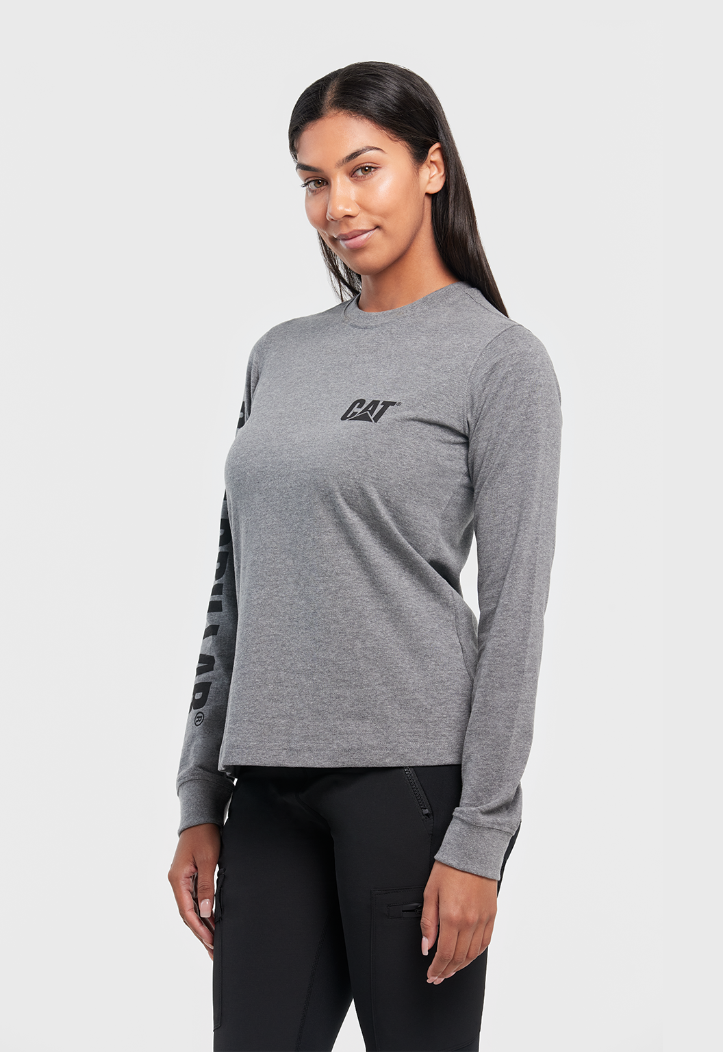 Womens LS Trademark Banner Tee