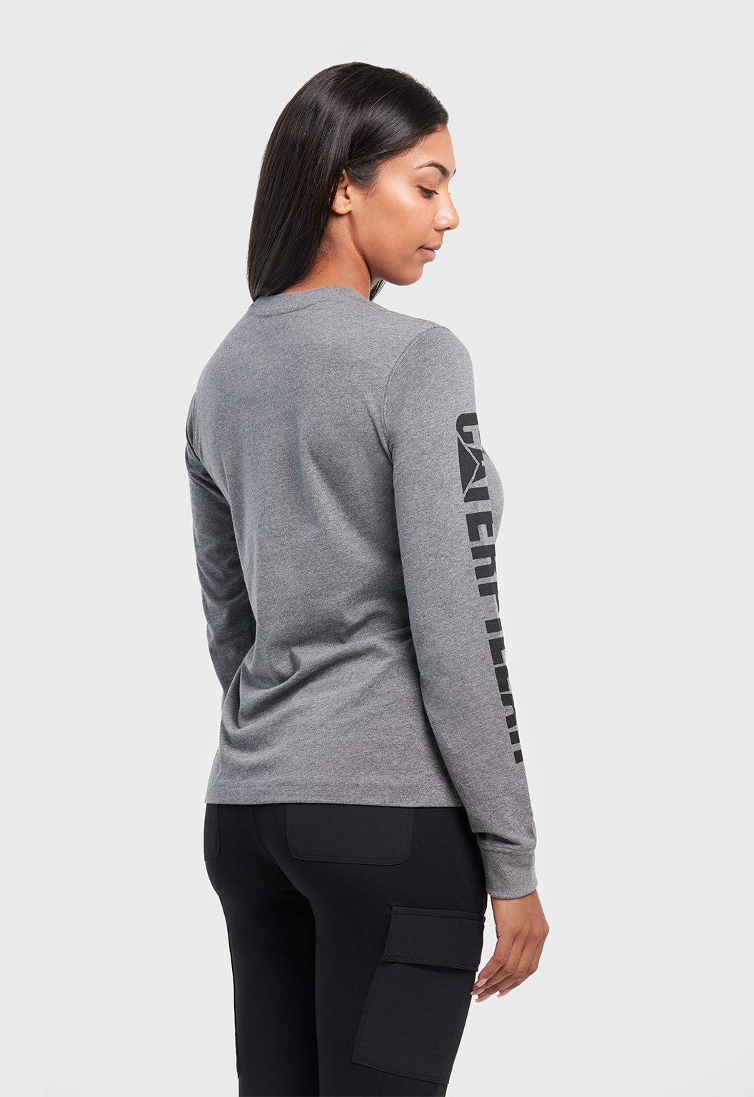 Womens LS Trademark Banner Tee